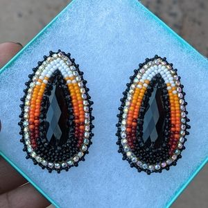 Native American Sunset beaded Earrings